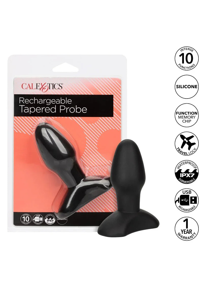 Rechargeable Tapered Probe by CalExotics - Happytoys Sexshop: Toys for Feeling Happy & Easy 😊 - Discreet geleverd