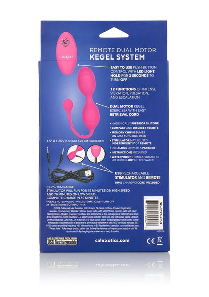 ♀ CalExotics Remote Dual Motor Kegel System - Happytoys Sexshop: Toys for Feeling Happy & Easy 😊 - Discreet geleverd