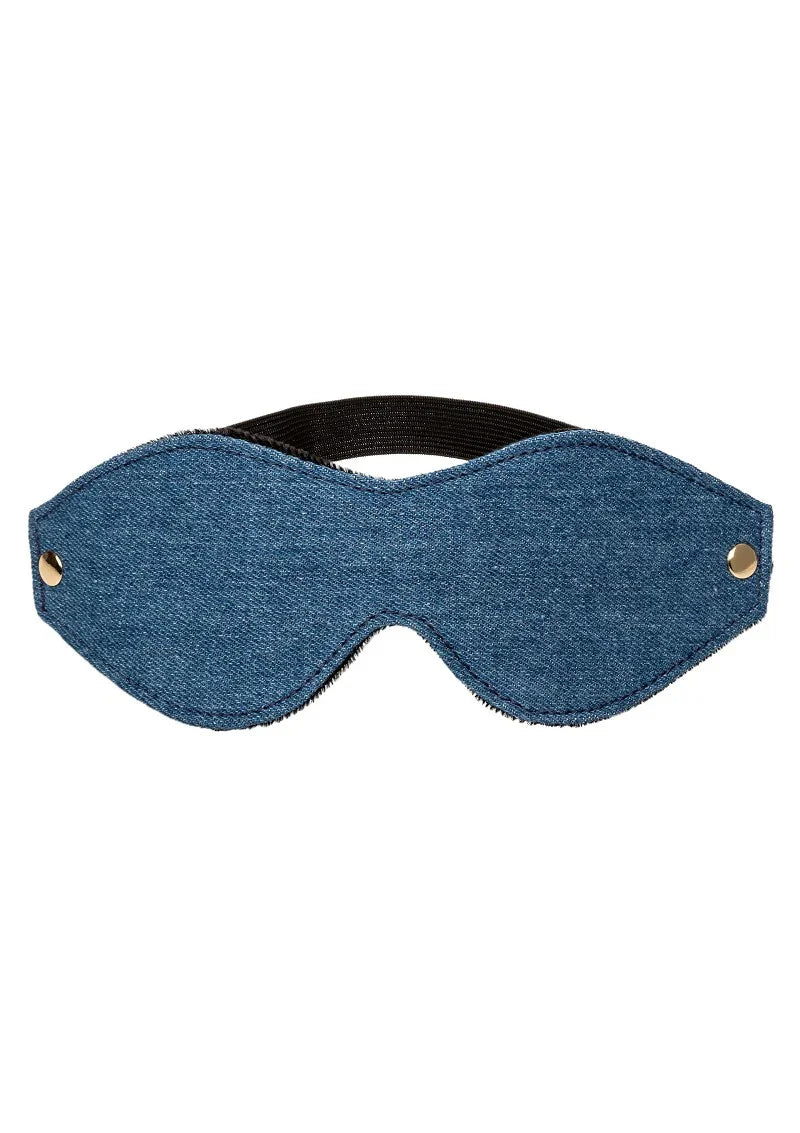 Ride 'em Premium Denim Collection Eye Mask by CalExotics - Happytoys Sexshop: Toys for Feeling Happy & Easy 😊 - Discreet geleverd