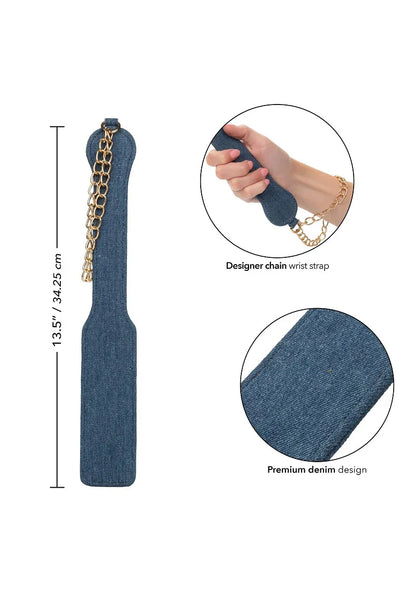 Ride 'em Premium Denim Collection Paddle by CalExotics - Happytoys Sexshop: Toys for Feeling Happy & Easy 😊 - Discreet geleverd