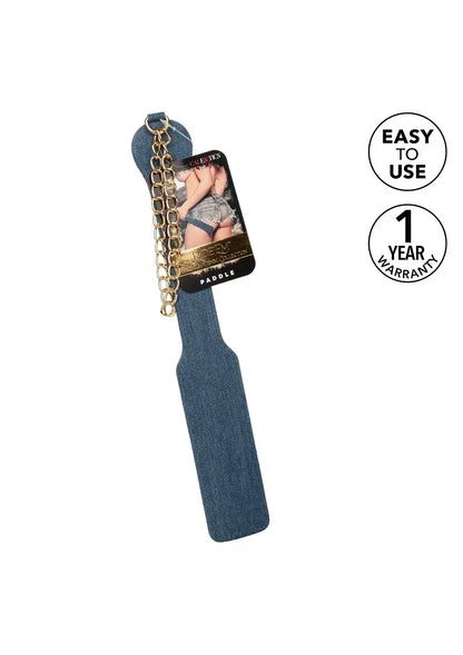 Ride 'em Premium Denim Collection Paddle by CalExotics - Happytoys Sexshop: Toys for Feeling Happy & Easy 😊 - Discreet geleverd