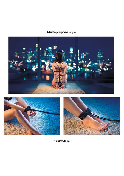 ♂ ♀ CalExotics Scandal BDSM Rope 164'/50 m - Happytoys Sexshop: Toys for Feeling Happy & Easy 😊 - Discreet geleverd