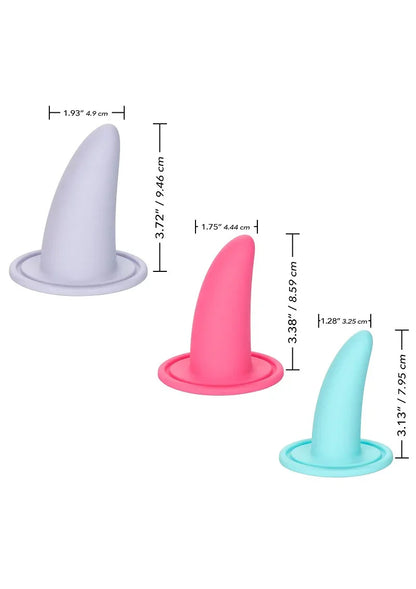 CalExotics She-ology Advanced 3-Piece Wearable Vaginal Dilator Set - Happytoys Sexshop: Toys for Feeling Happy & Easy 😊 - Discreet geleverd