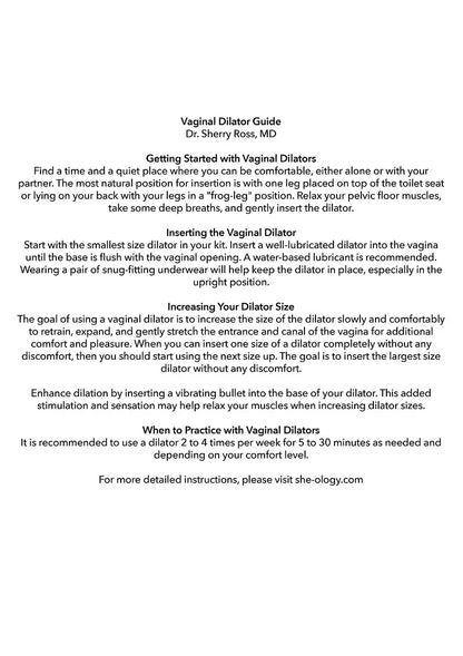 CalExotics She-ology Advanced 3-Piece Wearable Vaginal Dilator Set - Happytoys Sexshop: Toys for Feeling Happy & Easy 😊 - Discreet geleverd