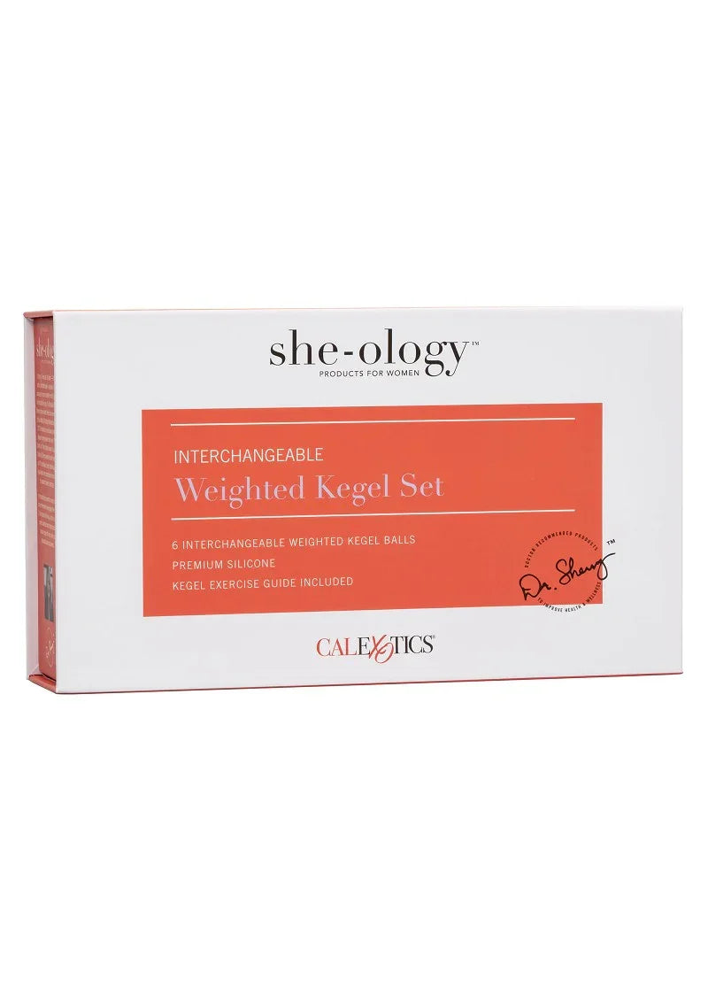 CalExotics She-ology Interchangeable Weighted Kegel Set - Happytoys Sexshop: Toys for Feeling Happy & Easy 😊 - Discreet geleverd