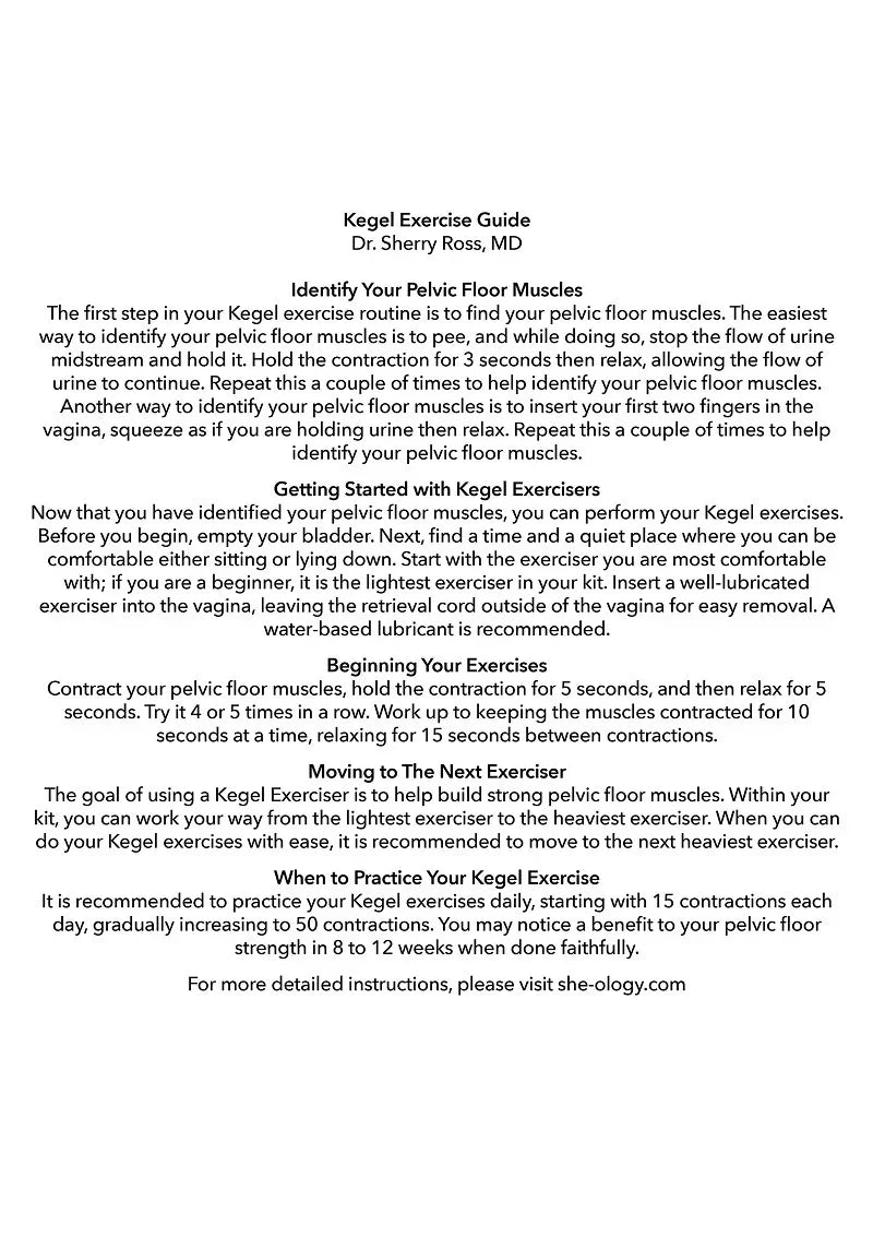 CalExotics She-ology Interchangeable Weighted Kegel Set - Happytoys Sexshop: Toys for Feeling Happy & Easy 😊 - Discreet geleverd