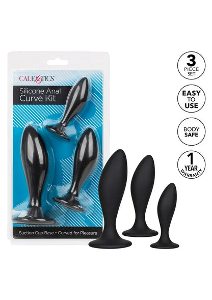 ♂ ♀ CalExotics Silicone Anal Curve Kit - Happytoys Sexshop: Toys for Feeling Happy & Easy 😊 - Discreet geleverd