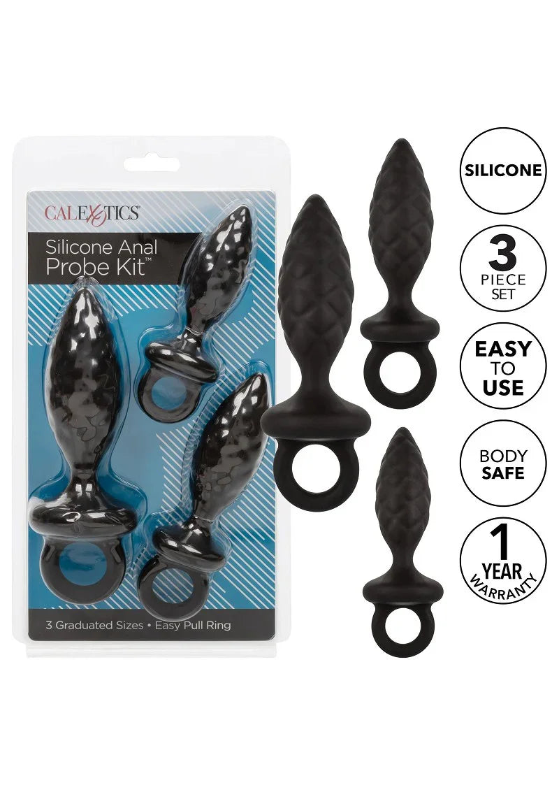 ♂ ♀ CalExotics Silicone Anal Probe Kit - Happytoys Sexshop: Toys for Feeling Happy & Easy 😊 - Discreet geleverd