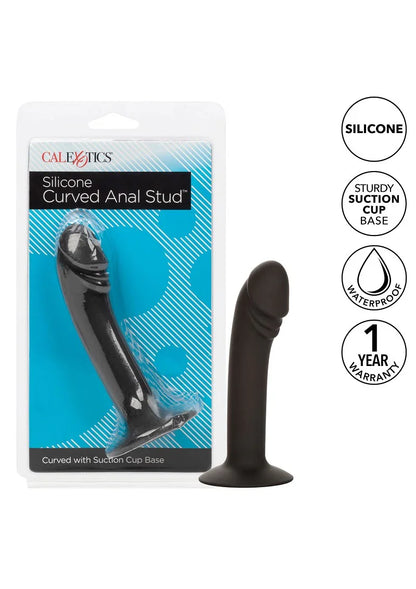 ♂ ♀ CalExotics Silicone Curved Anal Stud - Happytoys Sexshop: Toys for Feeling Happy & Easy 😊 - Discreet geleverd