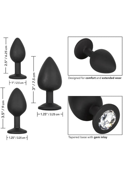 Bestel: Silicone Gem Anal Kit by CalExotics - bij Happytoys.nl, happytoys.be, Happytoys.ae: erotische sex webshop | liever Happy dan Easy ⭐⭐⭐⭐⭐