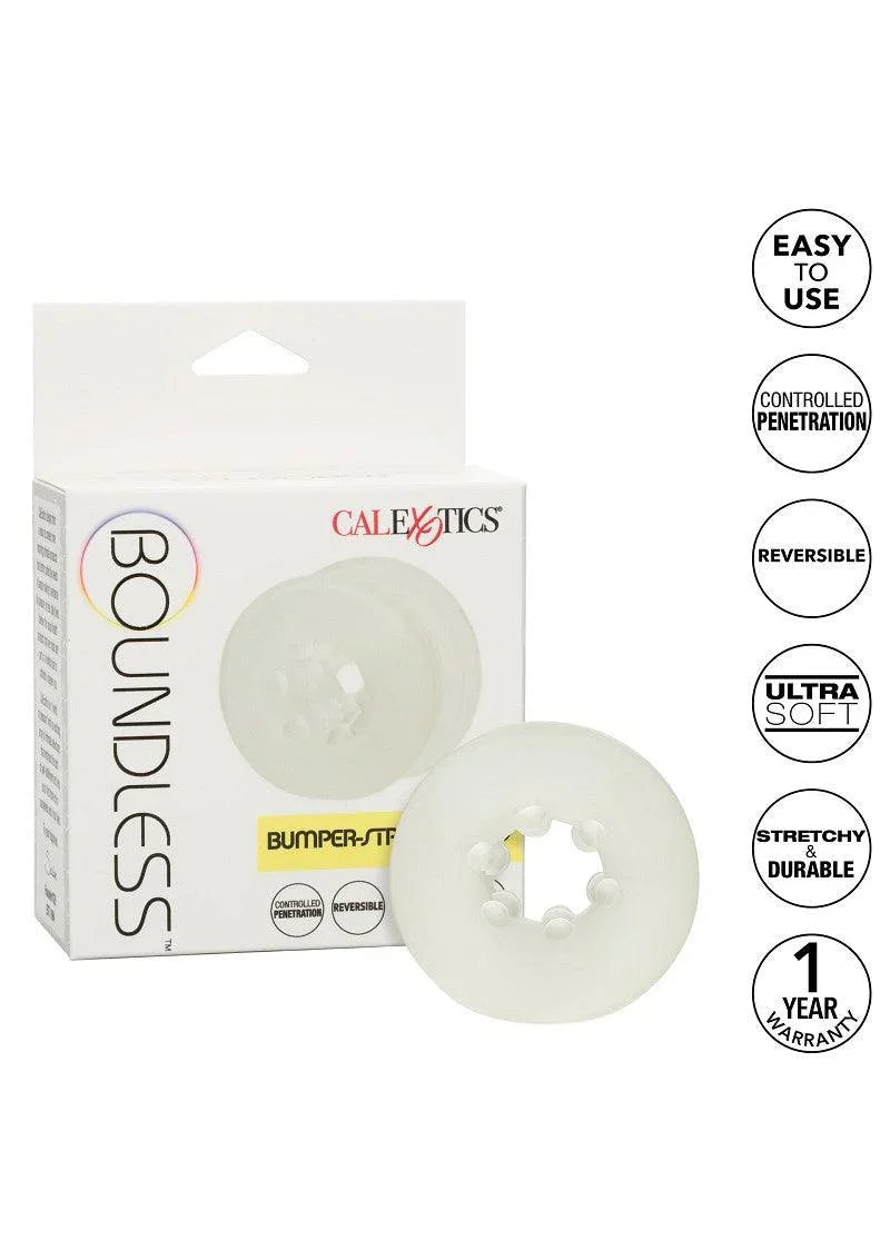 Boundless Bumper-Stroker Ring by CalExotics - Happytoys Sexshop: Toys for Feeling Happy & Easy 😊 - Discreet geleverd