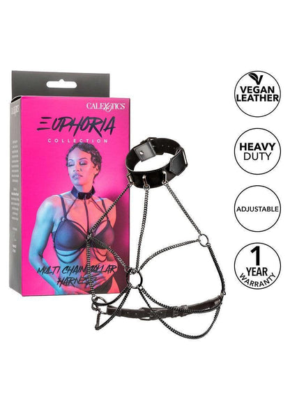 Euphoria Collection Multi Chain Collar Harness by CalExotics - Happytoys Sexshop: Toys for Feeling Happy & Easy 😊 - Discreet geleverd
