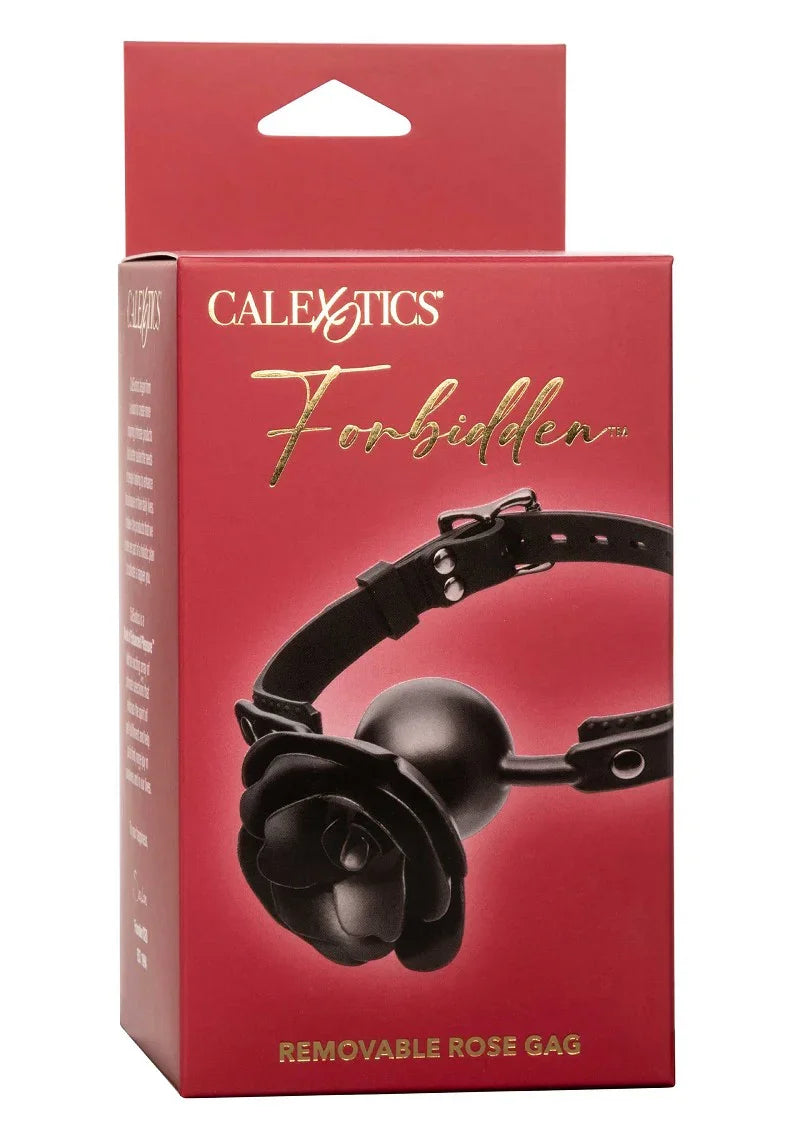 Forbidden Removable Rose Gag by CalExotics - Happytoys Sexshop: Toys for Feeling Happy & Easy 😊 - Discreet geleverd
