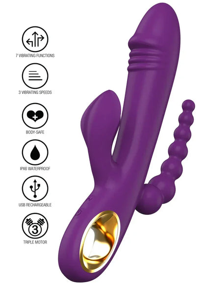 Caleona Triple Temptation by ToyJoy Designer Edition - Happytoys Sexshop: online sex shop for Feeling Happy & Easy 😊 - Discreet geleverd