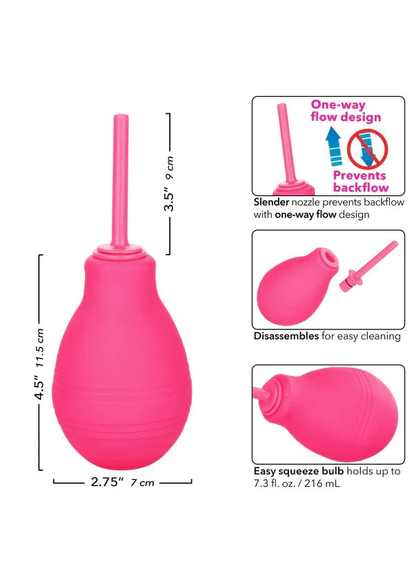 Cheeky One-Way Flow Douche Pink by CalExotics - Happytoys Sexshop: Toys for Feeling Happy & Easy 😊 - Discreet geleverd