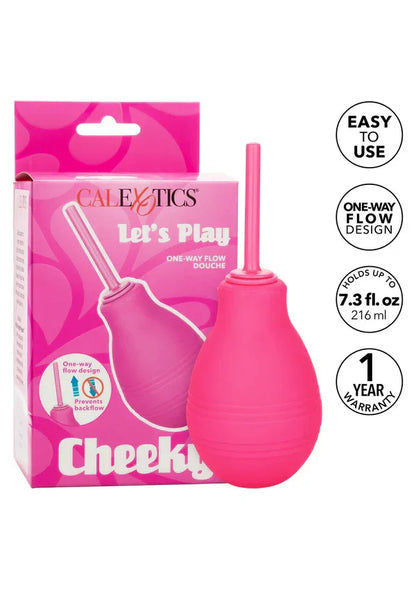 Cheeky One-Way Flow Douche Pink by CalExotics - Happytoys Sexshop: Toys for Feeling Happy & Easy 😊 - Discreet geleverd