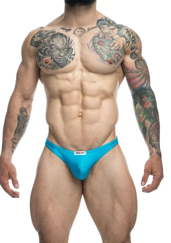 Classic Tanga Size XL Aqua by Justin+Simon - Happytoys Sexshop: Toys for Feeling Happy & Easy 😊 - Discreet geleverd