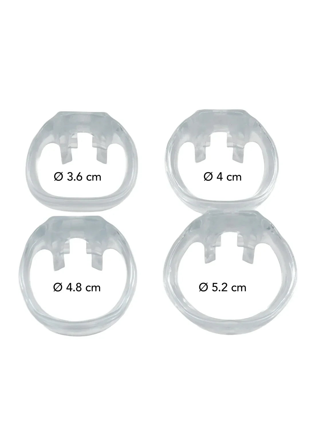 Clear Control Cock Cage X-Short by Hidden Desire