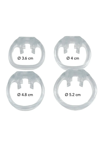 Clear Control Cock Cage X-Short by Hidden Desire