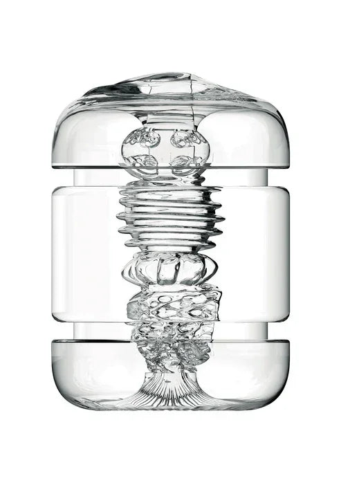 Clear Shot Double Masturbator by Private - Happytoys Sexshop: Toys for Feeling Happy & Easy 😊 - Discreet geleverd