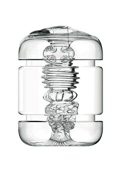 Clear Shot Double Masturbator by Private - Happytoys Sexshop: Toys for Feeling Happy & Easy 😊 - Discreet geleverd