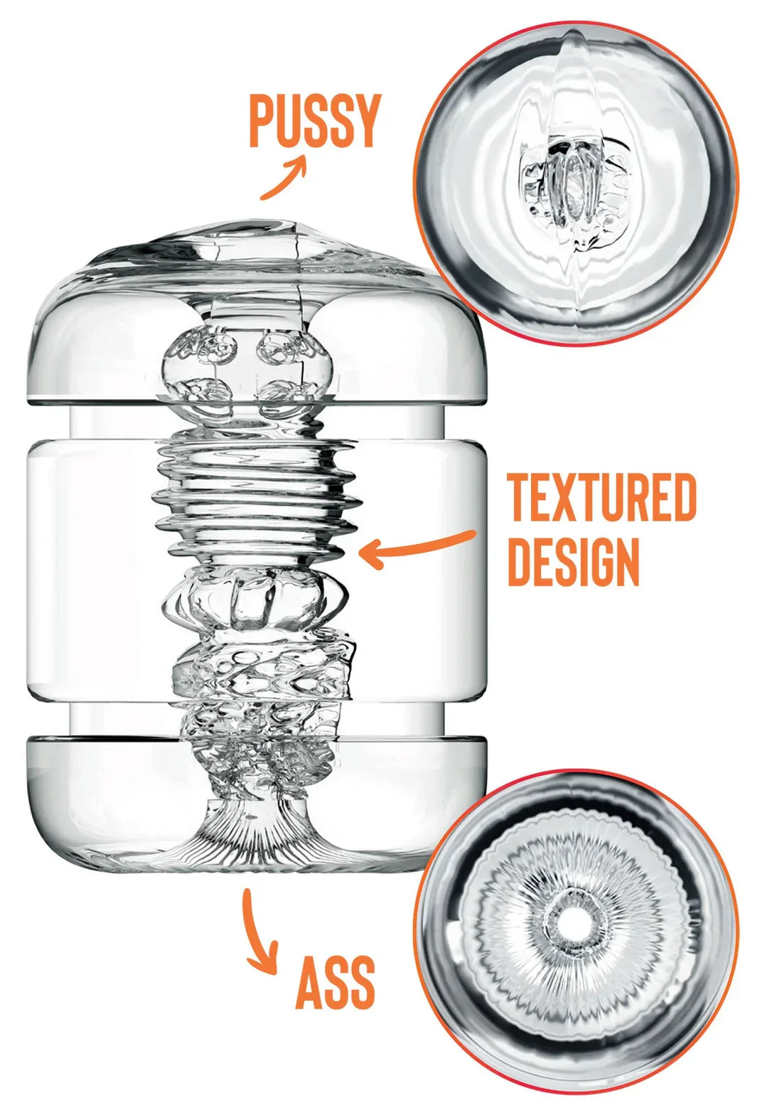 Clear Shot Pussy & Ass by Private - Happytoys Sexshop: Toys for Feeling Happy & Easy 😊 - Discreet geleverd