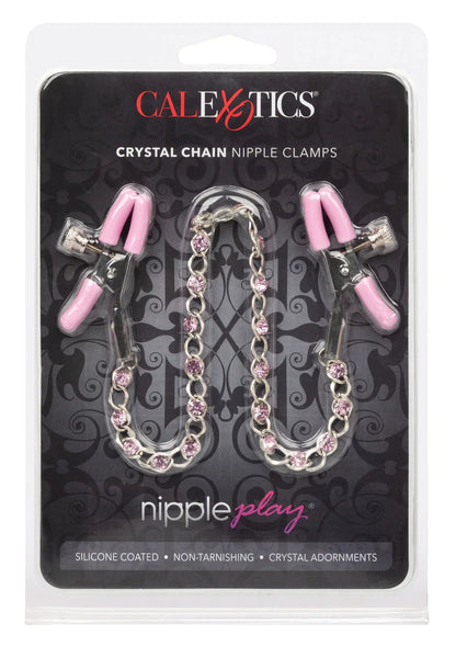 Crystal Chain Nipple Clamps by CalExotics - Happytoys Sexshop: Toys for Feeling Happy & Easy 😊 - Discreet geleverd