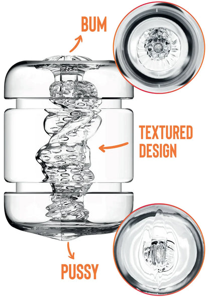 Crystal Clear Pussy & Bum by Private - Happytoys Sexshop: Toys for Feeling Happy & Easy 😊 - Discreet geleverd