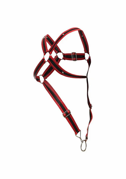 DNGEON Cross Cockring Harness by MOB - Happytoys Sexshop: Toys for Feeling Happy & Easy 😊 - Discreet geleverd