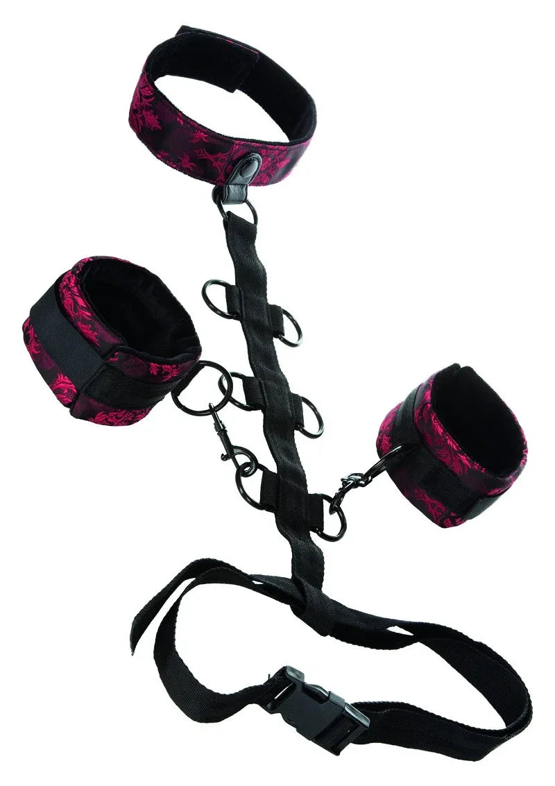Scandal Collar Body Restraint by CalExotics - Happytoys Sexshop: Toys for Feeling Happy & Easy 😊 - Discreet geleverd