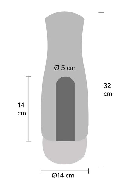 Deep Squeeze Nutbuster Triple Masturbator by Hidden Desire - Happytoys Sexshop: Toys for Feeling Happy & Easy 😊 - Discreet geleverd