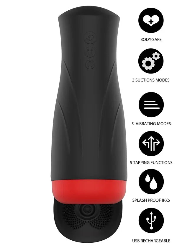 Deep Squeeze Nutbuster Triple Masturbator by Hidden Desire - Happytoys Sexshop: Toys for Feeling Happy & Easy 😊 - Discreet geleverd