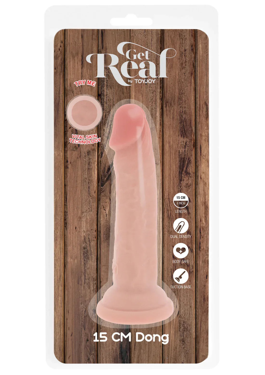 Deluxe Dual Density Dong TPE 15 cm by ToyJoy - Happytoys Sexshop: Toys for Feeling Happy & Easy 😊 - Discreet geleverd