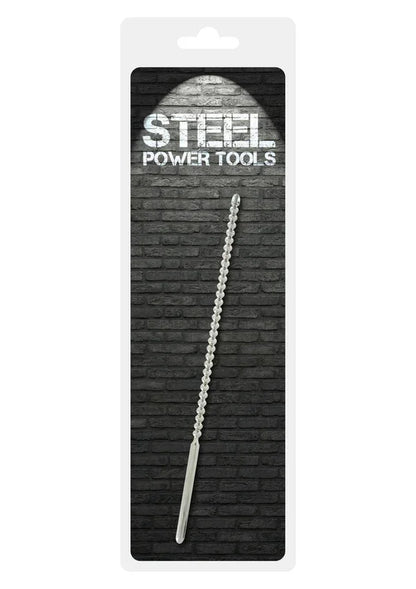 Dip Stick Ribbed 6 mm by Steel Power Tools - Happytoys Sexshop: Toys for Feeling Happy & Easy 😊 - Discreet geleverd