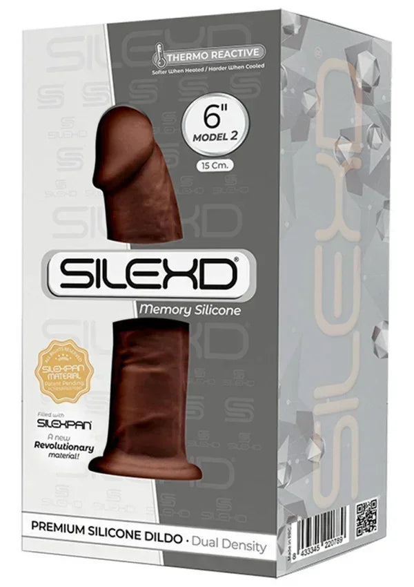 Dong Model 6 inch Glow Red by Silex-D - Happytoys Sexshop: Toys for Feeling Happy & Easy 😊 - Discreet geleverd
