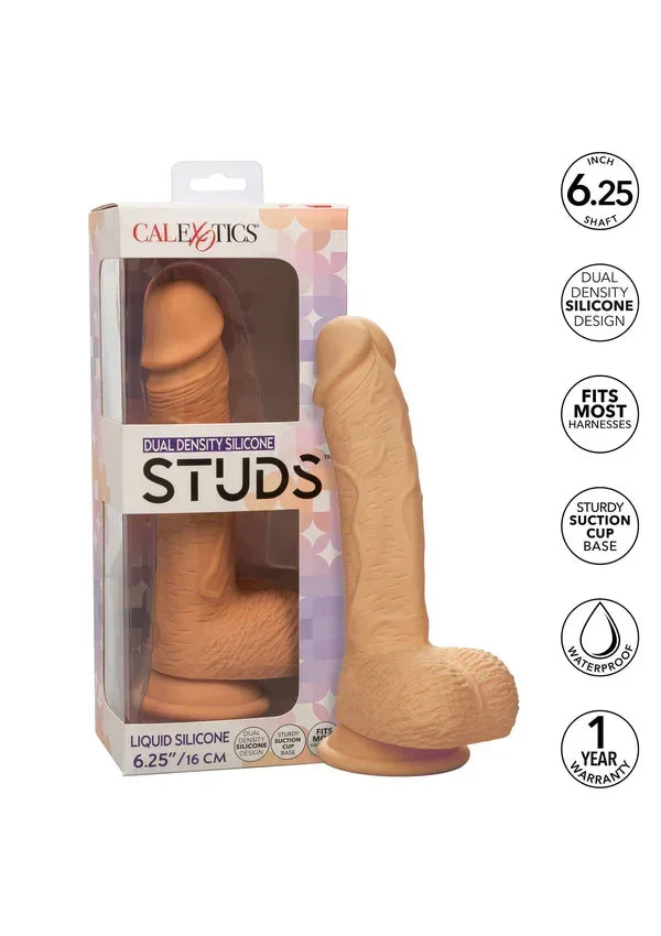 Dual Density Silicone Stud Skin 6.25 inch by CalExotics - Happytoys Sexshop: Toys for Feeling Happy & Easy 😊 - Discreet geleverd