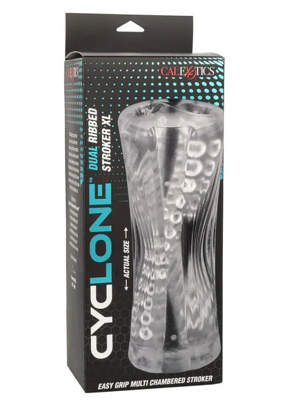 Dual Ribbed Stroker XL by CalExotics - Happytoys Sexshop: Toys for Feeling Happy & Easy 😊 - Discreet geleverd
