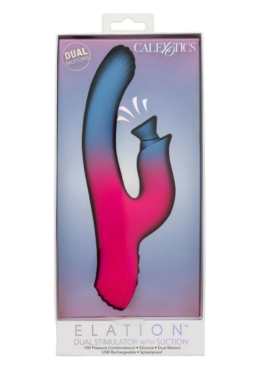 Dual Stimulator Suction Vibrator by CalExotics Elation