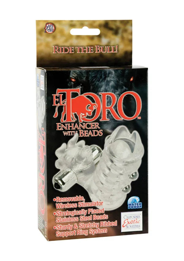El Toro Enhancer with Beads by CalExotics - Happytoys Sexshop: Toys for Feeling Happy & Easy 😊 - Discreet geleverd