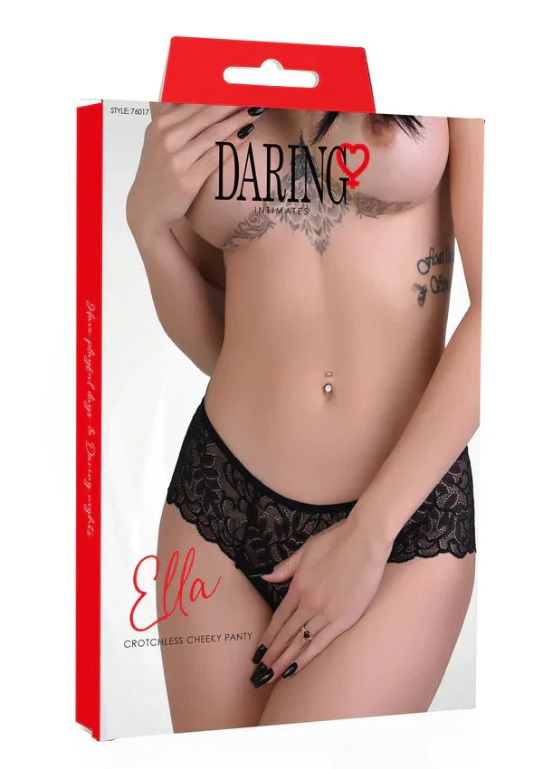 Ella crotchless cheeky panty by Daring Intimates - Happytoys Sexshop: Toys for Feeling Happy & Easy 😊 - Discreet geleverd