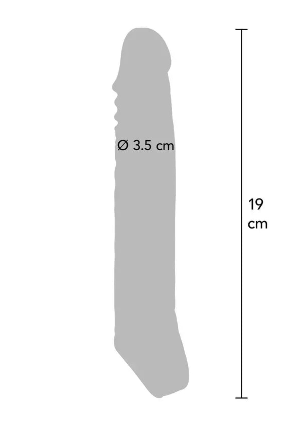 Extension Sleeve TPE Large 19 cm Skin by YoyJoy - Happytoys Sexshop: Toys for Feeling Happy & Easy 😊 - Discreet geleverd