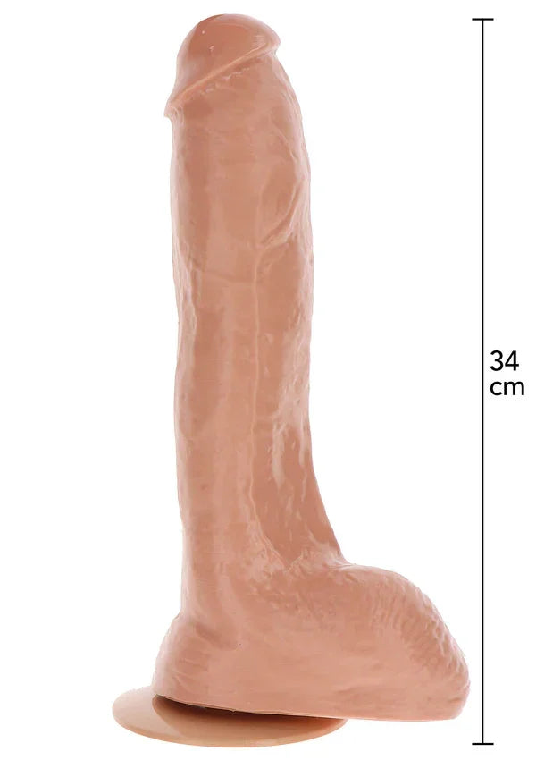 Extreme XXXL Dildo PVC 34 cm by ToyJoy - Happytoys Sexshop: Toys for Feeling Happy & Easy 😊 - Discreet geleverd