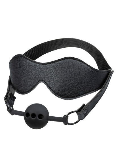 Eye Mask & Breathable Ball Gag by CalExotics Nocturnal