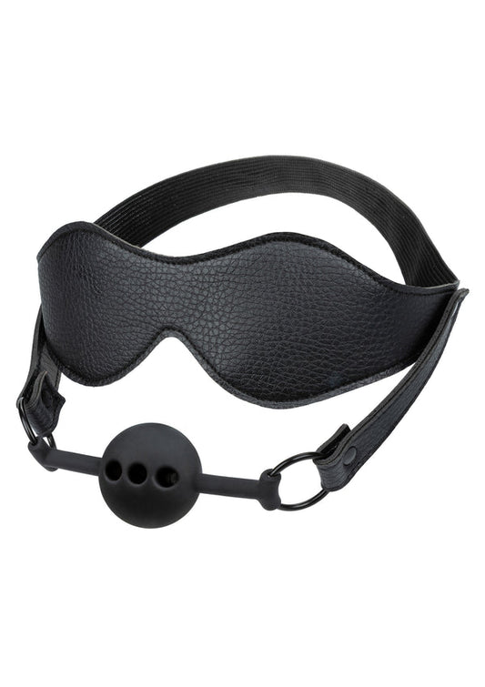 Eye Mask & Breathable Ball Gag by CalExotics Nocturnal