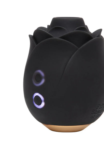 Suction Rose Black Fifthy Shades of Grey - Happytoys Sexshop: Toys for Feeling Happy & Easy 😊 - Discreet geleverd