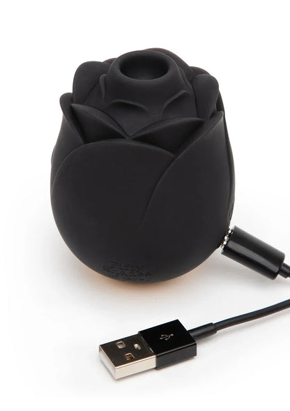 Suction Rose Black Fifthy Shades of Grey - Happytoys Sexshop: Toys for Feeling Happy & Easy 😊 - Discreet geleverd