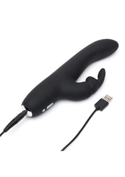 Greedy Girl Rechargeable Slimline Rabbit Vibrator Fifty Shades of Grey - Happytoys Sexshop: Toys for Feeling Happy & Easy 😊 - Discreet geleverd