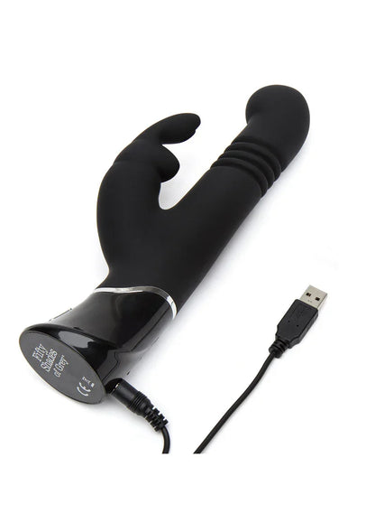 Greedy Girl Rechargeable Thrusting G-Spot Rabbit Vibrator by Fifty Shades of Grey - Happytoys Sexshop: Toys for Feeling Happy & Easy 😊 - Discreet geleverd