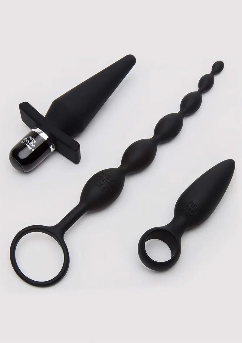 Pleasure Overload Starter Anal Kit (4 piece kit) Fifty Shades of Grey - Happytoys Sexshop: Toys for Feeling Happy & Easy 😊 - Discreet geleverd
