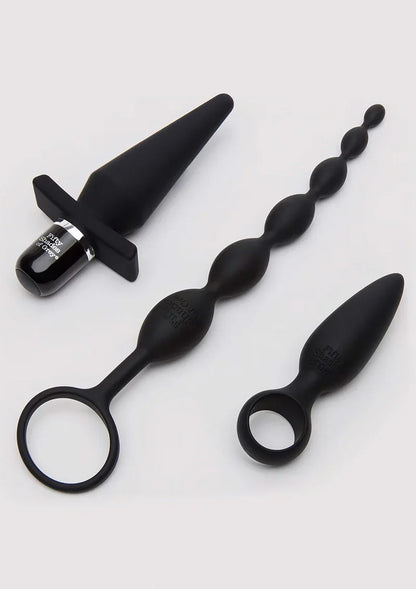 Pleasure Overload Starter Anal Kit (4 piece kit) Fifty Shades of Grey - Happytoys Sexshop: Toys for Feeling Happy & Easy 😊 - Discreet geleverd